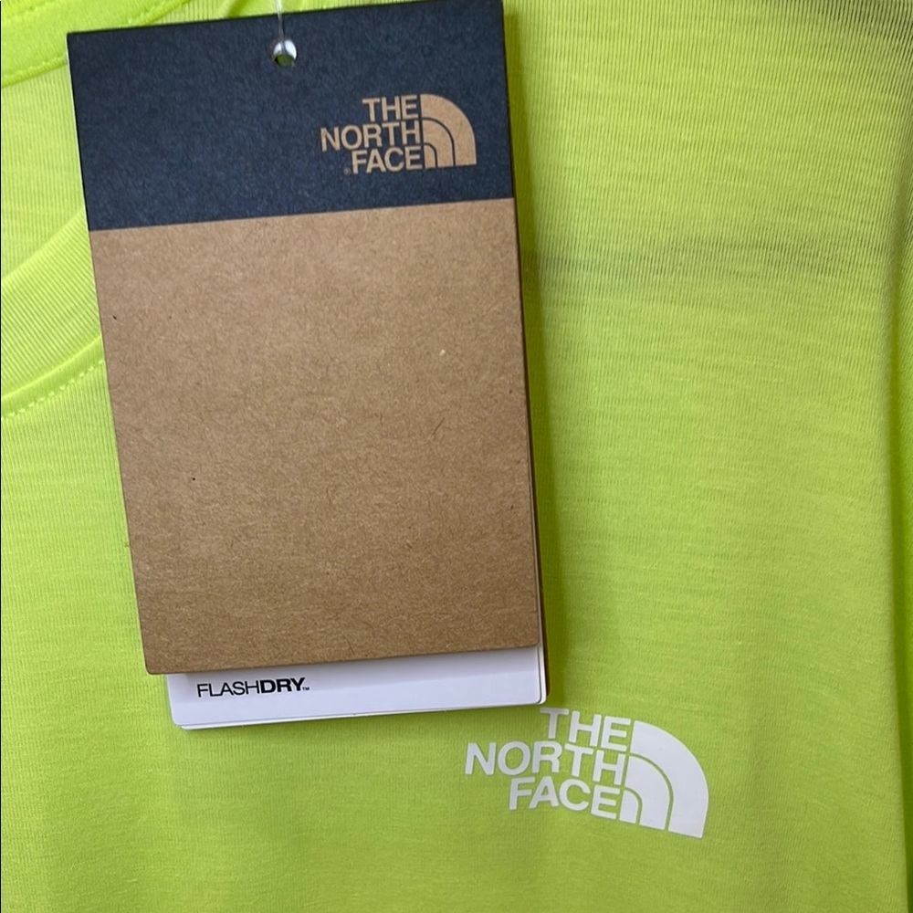 NWT The North Face Men's Neon Green XL T-Shirt - Picture 2 of 6